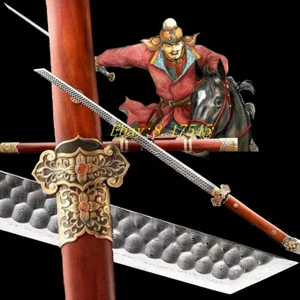 Tang Dynasty Sword Cavalry Saber 唐横刀 Chinese DAO Sharp Damascus Folded T10 Steel - Picture 1 of 11