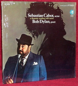 LP SEALED SEBASTIAN CABOT ACTOR/BOB DYLAN POET A DRAMATIC READING W MUSIC MGM - Picture 1 of 2