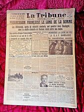 Journal Del 27/05/40-LA Tribune-Progression Francese Lungo Da La Sum