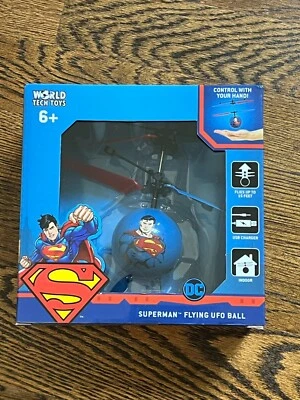 SUPERMAN DC ~ Motion Sensing Flying UFO Ball ~ NEW IN BOX - Image 1 of 4