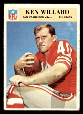1966 Philadelphia Football #181 Ken Willard VG *d2 - Image 1 of 2