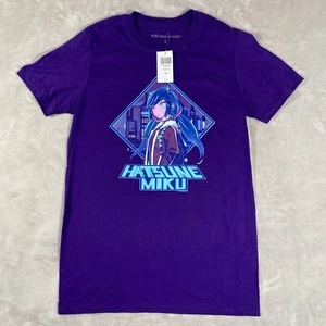 Hatsune Miku Size Small Purple T-Shirt Anime Cute Girl Manga Fan Art - Picture 1 of 6
