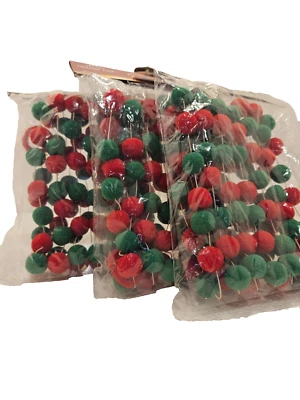 St.Nicholas Square Snowball garland nine feet (three packages) - Image 1 of 4