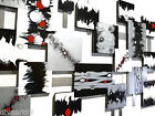 SALE! Huge Unique Black White Silver Abstract Modern Wall Sculpture 80x50 Art69
