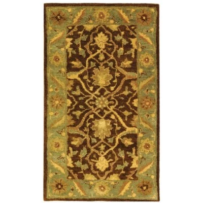 Safavieh Antiquity BROWN / GREEN 2'-3" X 4' Area Rug - AT14F-24 - Image 1 of 3