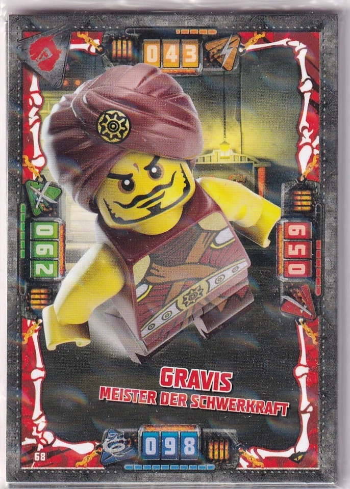 Lego Ninjago Series 4 TCG Trading Cards Card No 68 Gravis Master Of Gravity - Image 1 of 1