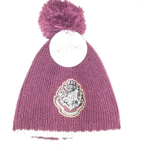 Harry Potter Hogwarts Beanie-pom Top-maroon-osfm brand new with tags! - Picture 1 of 11