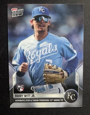 #21 Bobby Witt Jr.  - 2022 MLB TOPPS NOW RC Card - Image 1 of 2