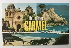 Vintage Karmel Kalifornien Postkarte 5,5”x3 15/32” Hölle vom Karmel - Bild 1 von 3