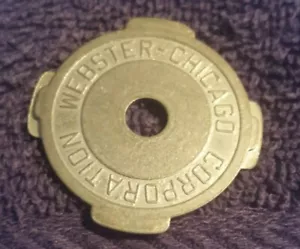 WEBSTER CHICAGO CORPORATION Metal 45 RPM Record Insert Adapter Preowned - Bild 1 von 4