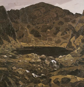 Llyn Cau Snowdonia Kyffin Williams Wales print in 11 x 14 nch mount SUPERB - Picture 1 of 1