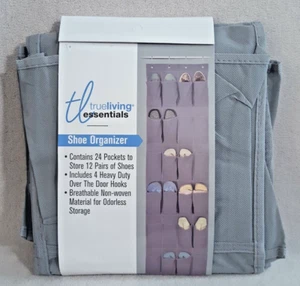 TrueLiving Essentials 12 Pair Shoe Organizer Door Hanger Non Woven Material New - Picture 1 of 4