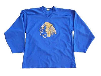 Vtg North Dakota Fighting Sioux Ice Hockey Jersey NCAA Mens Size Large Goalie  - Image 1 of 4