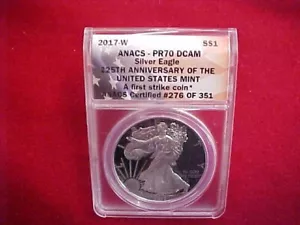 211) 2017 W ASE - ANACS PR70 DCAM - 1st Strike - 225th Anniversary - 276/351 - 90,00€ - Bild 1 von 10