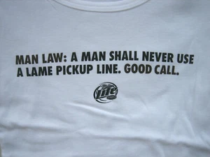 new (M) Ladies Miller Lite Beer T Shirt BELLA top football basebal MD racing bar - Picture 1 of 9