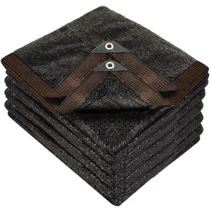 70% Black Shade Cloth, 20 x 20 FT Durable Mesh Tarp with Grommets, Resistant ... - Picture 1 of 7