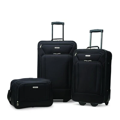 Fieldbrook XLT Softside Upright Luggage, Black, 3-Piece Set (BB/21/25) - Image 1 of 4