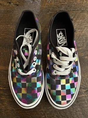Vans Kids Girls Size 3.5 Metallic Rainbow  Shoes New Unworn - Image 1 of 4