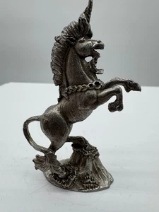 Gallo Zinn Einhorn Figur Vintage Sammlerstück 3 Zoll Skulptur - Bild 1 von 4