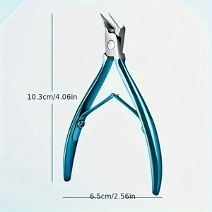Green Stainless Steel Dead Skin Scissors Bevel Nail Spring Manicure - Picture 1 of 1