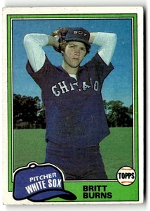 1981 Topps Britt Burns #412 RC Chicago White Sox - Picture 1 of 2