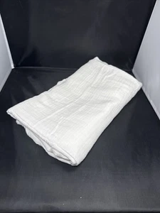 Natemia weiche Musselin Babydecke, 70% Bio Bambus, 30% Baumwolle, weiß, 47"x47" - Bild 1 von 3
