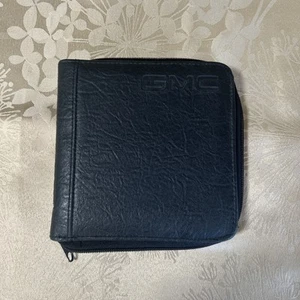 GMC Black Welcome Portfolio Faux Leather Case Only Good Condition (e) - Foto 1 di 8