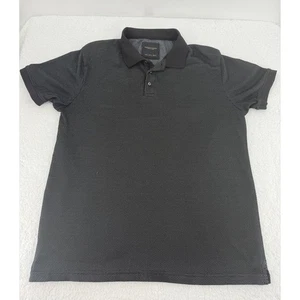 Denim & Flower Ricky Singh schwarz Kurzarm Kragen Poloshirt Herren Größe Large - Bild 1 von 6