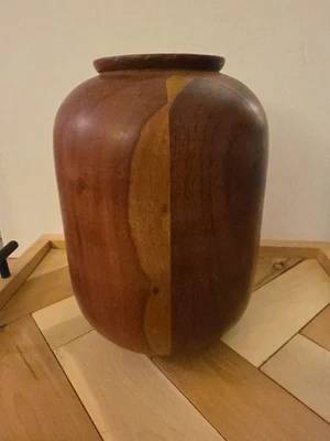 Juego de jarrón de madera maciza Hearth and Hand sin inserciones de cristal. Diseño madera segmentada Foto 1 de 4