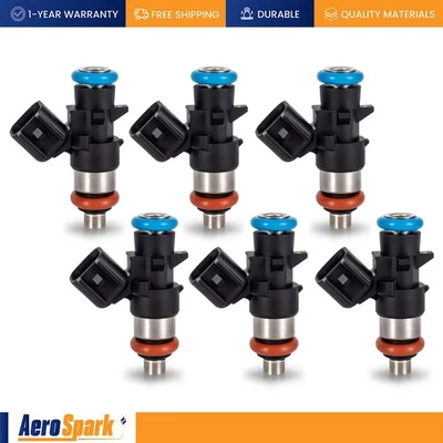 6 个燃油喷射器适用于 2011 - 2019 年克莱斯勒 200 300 Town & Country 3.6L 0280158233 — 第 1/4 张图片