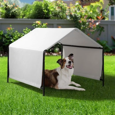 Tienda exterior refugio para perros grandes medianos 4'x4'x3,3' sol lluvia toldo Foto 1 de 4