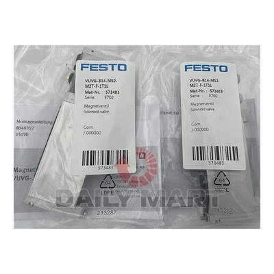 VUVG-B14-M52-MZT-F-1T1L 573483 FESTO Solenoid Valve New In Box fast delivery - Image 1 of 3