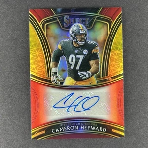 2020 Cameron Heyward Panini Select Football Select Signatures Red Prizm /50 - Picture 1 of 3