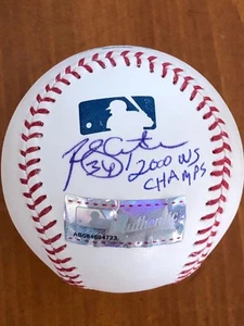 RANDY CHOATE Signed "2000 WS Champs" Rawlings Major League Baseball COA - Picture 1 of 1