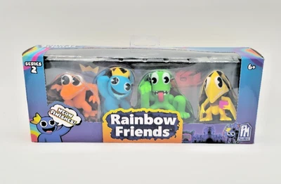 Paquete de 4 figuras de coleccionista Rainbow Friends Neon serie 2 Foto 1 de 4