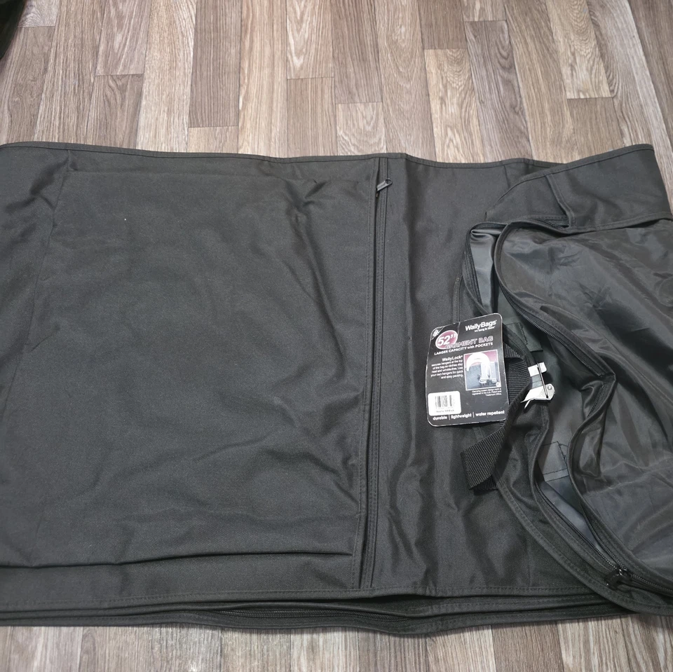 Дорожная сумка для одежды WallyBags 52 дюйма Deluxe с двумя карманами, 859 черная б/у в отличном состоянии - Изображение 1 из 4