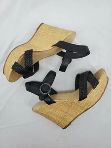 Arizona Jeans Brandi Platform Sandals Black Women's Size 8 - Picture 1 of 9