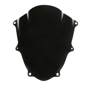 Black Double Bubble Windshield for Suzuki GSXR1000 2017 18 2019 2021 Windscreen - Picture 1 of 5