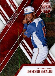2017 Elite Extra Edition Status Die Cut Red #169 Jeferson Geraldo /99