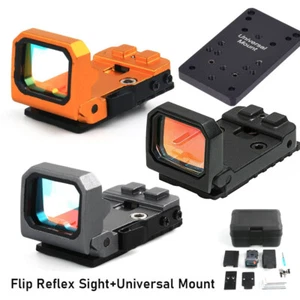 Flip Up Red Dot Compact Flip Reflex Sight with Universal Mount kit for Slides - Picture 1 of 29