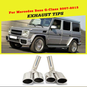 Fit for Mercedes Benz G500 G55 G63 G550 AMG 2007-2015 Rear Exhaust Tips Pipes 