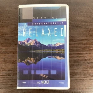 Relaxed Joyce Meyer Ministries Staying Supernaturally VHS Christian Sermons - Picture 1 of 7