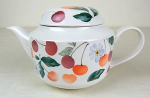 Villeroy & Boch Amigo Cherry Leaf Porzellan Teekanne mit Deckel - Bild 1 von 9