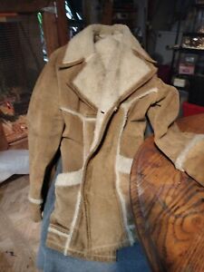 Vintage Silton Shearling Sheepskin Men's Coat 44