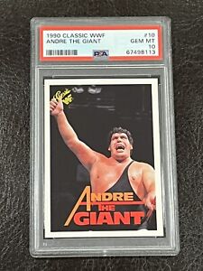 1990 Classic WWF Andre The Giant #10 PSA 10 GEM MINT!!! HOF POP 12! VERY RARE!