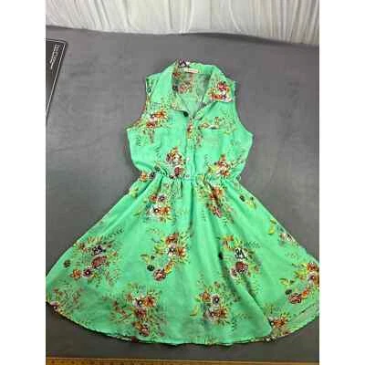 Mini Vestido Freebird Talla S Verde Floral Foto 1 de 4