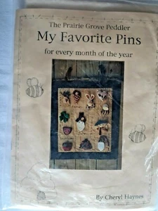 Prairie Grove Peddler Kit My Favorite Pins Wandbehang Pin des Monats  - Bild 1 von 4