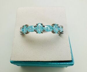 Bomb Party "THE ODESSA RING" LC Aquamarine Band March Bday 2024  SZ10 RBP7170