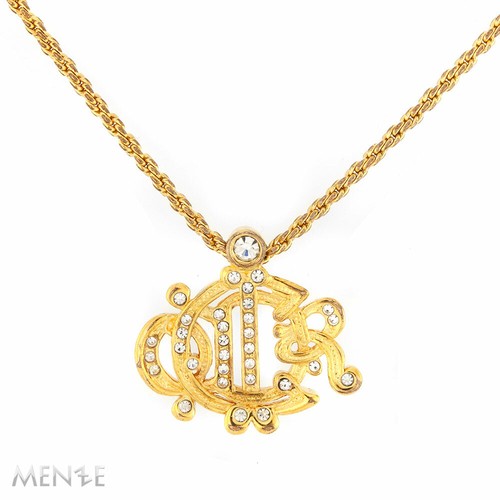 Collier von Christian Dior "Ornament" mit Metall G Finish Kristalle (22259)