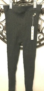 S/M Poof Seamless Charcoal Heather Girls Tights  - Picture 1 of 9